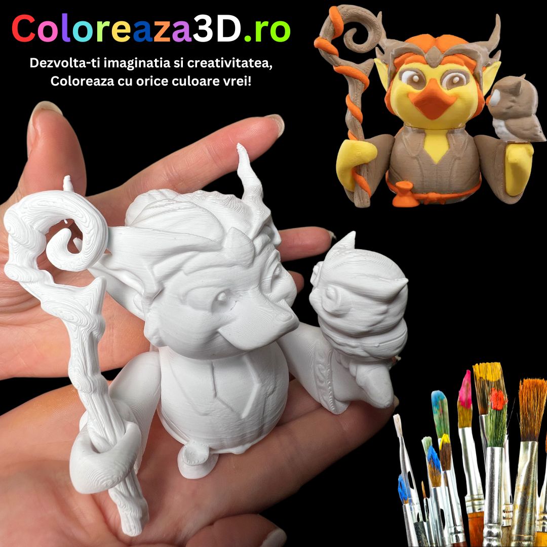 Coloreaza Rățușca Vrăjitoare 3D – Jucăria de Colorat Care Îți Adaugă Magie în Joacă!